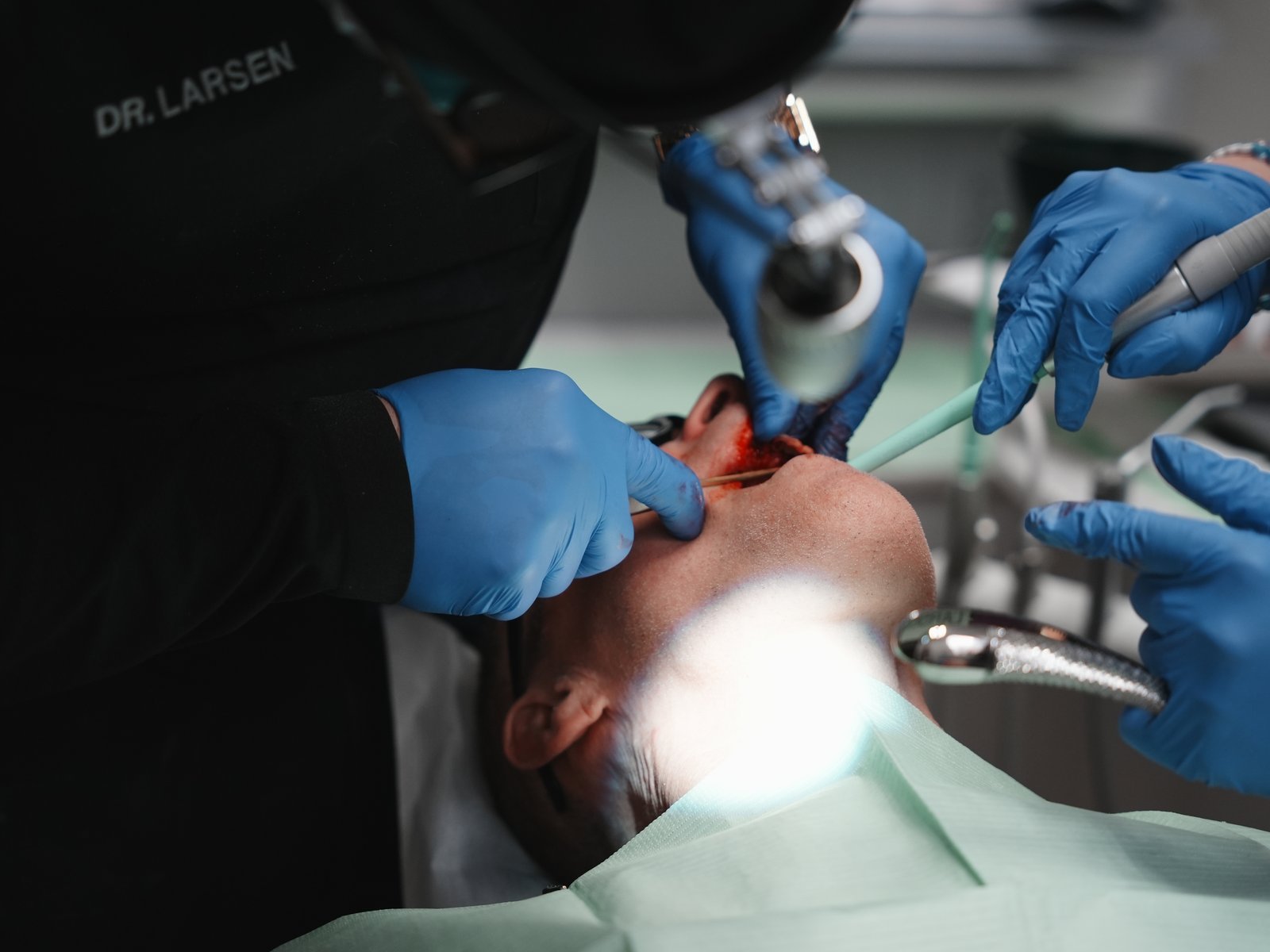 Anesthesiologist preparing for a GA case at Suncoast